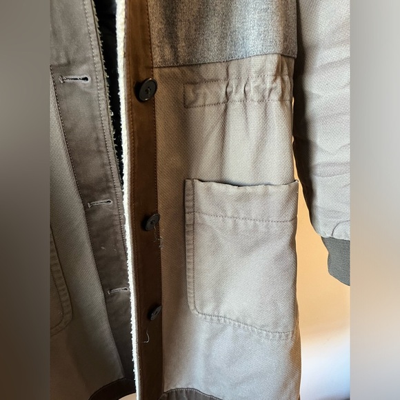 Marc By Marc Jacob Cotton-Wool Colorblock Pattern Parka Coat XS - Picture 5 of 14